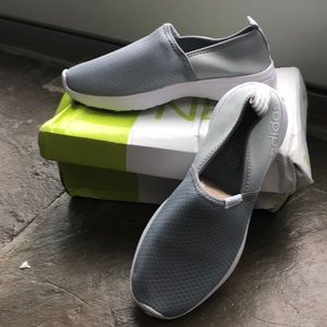 Adidas NEO grey “lite racer slip on” sneaker
